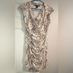 Snakeskin print dress